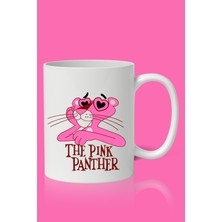 Designedfy Pembe Panter Baskılı Kupa Bardak