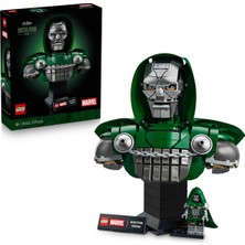 LEGO ǀ Marvel Doktor Doom Büstü 76345 - Yetişkinler Için Dekoratif Model Yapım Seti (379 Parça)