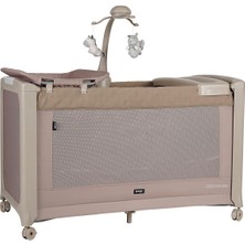 Prego Granada Otomatik Katlanabilen Anne Yanı Oyun Parkı 60X120 cm - Bej