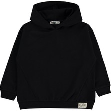 Civil Boys Basic Kapşonlu 6-9 Yaş Sweatshirt - Siyah