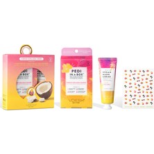 Voesh New York Pedı In A Box Deluxe Pedikür 4 Adımlı Set Coco Colada + Losyon Set