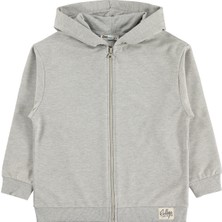 Civil Boys Basic Kapşonlu 6-9 Yaş Hırka - Gri