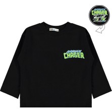 Civil Boys Chaser Araba Baskılı 2-5 Yaş Sweatshirt Km - Siyah