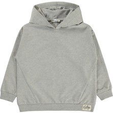 Civil Boys Basic Kapşonlu 6-9 Yaş Sweatshirt - Gri
