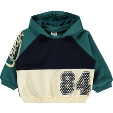 Civil Baby Kapüşonlu 6-18 Ay Sweatshirt - Yeşil