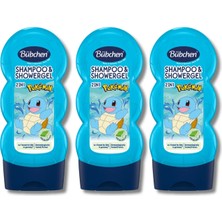 Bübchen Sports Fan 2’si 1 Arada Çocuk Şampuanı ve Duş Jeli 230 ml 3'lü Set