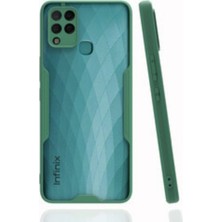 Infinix Hot 10T Kılıf Mat Arka Yüzeyli Pastel Kenarlı Zore Parfe Kapak - Lyon Tech
