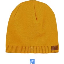 Kardelen Butik Denizli Unisex Çocuk Elastik Soft Bere 3-8 Yaş ( Hardal )