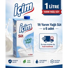 İçim Içim Yarım Yağlı Süt 1lt x 6 Adet