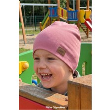 PIECE SIGNATURE %100 Cotton Çift Kat Çocuk Penye Bere ( 4-8 Yaş )