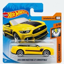 Hot Wheels - 2015 Ford Mustang Gt Convertible - 2018 - Sarı - FJX74 (1/64)