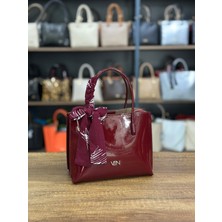 V'SHINE Model 3109 - El ve Omuz Çantası - Bordo Rugan