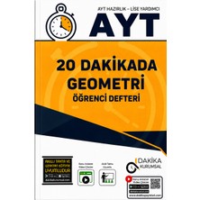 Dakika Yayınları 20 Dakikada Ayt Geometri Öğrenci Defteri – Konu Anlatımlı Video Çözümlü – Akıllı Tahta Uyumlu Yks Ayt Geometri Hazırlık Kitabı