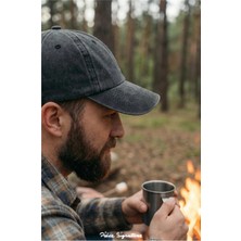 PIECE SIGNATURE Yüksek Kalite, %100 Pamuk, Arkadan Ayarlanabilir Kemer Tokalı, Yıkamalı Denim Şapka ( Unisex )