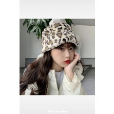 PIECE SIGNATURE Küçük Leopar Baskılı Balıkçı Şapka