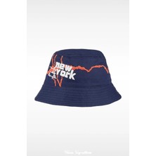 PIECE SIGNATURE %100 Pamuk Erkek Çocukları Için Güneş Şapkası ( 4-8 Yaş ) ( Size 52 )