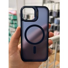 Miscase iPhone 13 Aras Standlı Mat Buzlu Magsafe Kılıf
