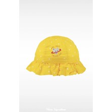 PIECE SIGNATURE %100 Pamuk Kız Çocuklar Için Güneş Şapkası ( 4-8 Yaş ) ( Size 52 )