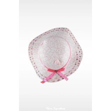 PIECE SIGNATURE Incili Merserize Çocuk Şapka ( 2-6 Yaş ) ( Pembe )