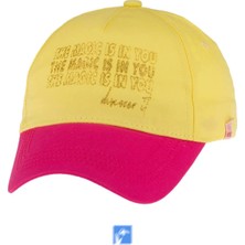 Kardelen Butik Denizli Sim Yazılı Kız Çocuk Şapka  (4-8 Yaş )  ( 52 cm )