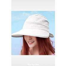 PIECE SIGNATURE Arkadan Fiyonklu, Ayarlamalı, Micro, Fermuarlı Tenis Şapkası Kadınlar Için ( Size 57-58 cm )