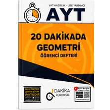 Dakika Yayınları 20 Dakikada Ayt Geometri Öğrenci Defteri – Konu Anlatımlı Video Çözümlü – Akıllı Tahta Uyumlu Yks Ayt Geometri Hazırlık Kitabı