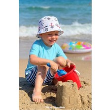 PIECE SIGNATURE 3-6 Yaş Çocuk %80 Polyester Bucket Şapka - Hızlı Kuruyan Yazlık Güneş Şapkası ( Size 48 cm )