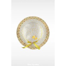 PIECE SIGNATURE Incili Merserize Çocuk Şapka ( 2-6 Yaş ) ( Sarı )