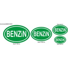 BİRİM Benzin işareti Sticker Etiketi