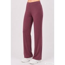 Penye Bizden  Extra Yumuşak Uzun Viskon Pantolon Home&outdoor-Mürdüm