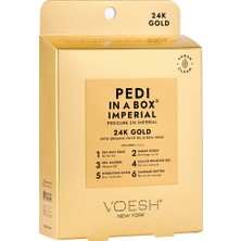 Voesh New York Pedi İn A Box Ultimate Pedikür 6 Adımlı Set Imperıal Gold ( Altın)