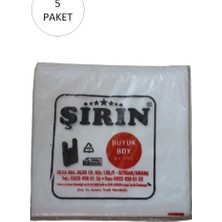 Love Atelier Beyaz Kalın Atlet Poşet Büyük Boy 30X57 cm 1 kg 5 Paket (Takriben 225 Adet)