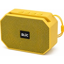 Blic Bls-89 Bluetooth 5.4 Taşınabilir Kablosuz Hoparlör 6W Rms Telefon Standlı 1200MAH USB Tf Kart Askılı Sarı
