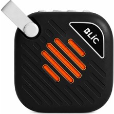 Blic Bls-90 6W Bluetooth 5.4 Kablosuz Hoparlör 1200MAH USB Tf Kart Askılı Mini Speaker Siyah