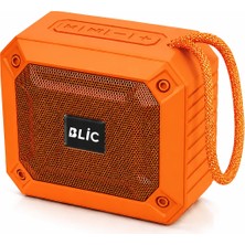 Blic Bls-84 6W Bluetooth 5.4 Kablosuz Hoparlör 1200MAH Taşınabilir Speaker USB Tf Kart Destekli Turuncu
