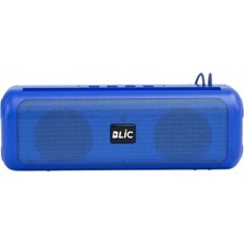 Blic Bls-72 12W Bluetooth 5.4 Taşınabilir Hoparlör Tws Stereo USB Tf Kart Type-C Mavi