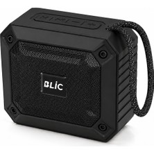 Blic Bls-84 6W Bluetooth 5.4 Kablosuz Hoparlör 1200MAH Taşınabilir Speaker USB Tf Kart Destekli Siyah