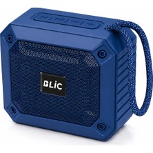 Blic Bls-84 6W Bluetooth 5.4 Kablosuz Hoparlör 1200MAH Taşınabilir Speaker USB Tf Kart Destekli Mavi