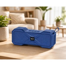 Blic Bls-94 6W Stereo Bluetooth 5.4 Hoparlör 1500MAH Yatay Tasarımlı Taşınabilir Kablosuz Speaker Mavi