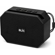 Blic Bls-89 Bluetooth 5.4 Taşınabilir Kablosuz Hoparlör 6W Rms Telefon Standlı 1200MAH USB Tf Kart Askılı Siyah