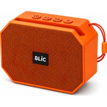 Blic Bls-89 Bluetooth 5.4 Taşınabilir Kablosuz Hoparlör 6W Rms Telefon Standlı 1200MAH USB Tf Kart Askılı Turuncu