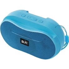 Blic Bls-96 6W Bluetooth Hoparlör – Telefon Standlı, 1200MAH, USB Tf Kart Destekli Askılı Taşınabilir Speaker Mavi