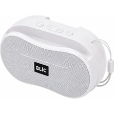 Blic Bls-96 6W Bluetooth Hoparlör – Telefon Standlı, 1200MAH, USB Tf Kart Destekli Askılı Taşınabilir Speaker Beyaz