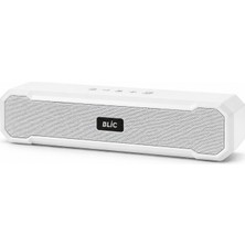 Blic Bls-85 Bluetooth 5.4 Kablosuz Masaüstü Hoparlör 6W Rms 1500MAH Tf USB T-C Destekli Beyaz