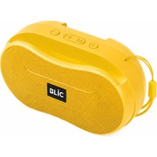 Blic Bls-96 6W Bluetooth Hoparlör – Telefon Standlı, 1200MAH, USB Tf Kart Destekli Askılı Taşınabilir Speaker Sarı
