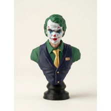 By Konseptt Joker Büst Heykel 10 cm - El Boyaması Masaüstü Koleksiyon Biblo