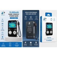 Azurtech V99 10.000 Mah Game Console Powerbank – 20W Pd Hızlı Şarj, Retro Oyun Konsolu