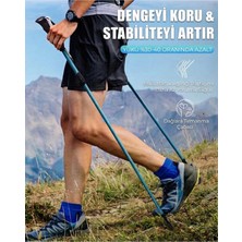Acetech Trekkıng Hafif Katlanabilir Dağcı Doğa Kamp Yürüyüş Tırmanma Batonu (105-125 Cm)