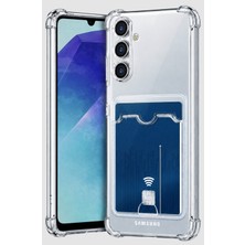 Nanospace Samsung Galaxy A27 Uyumlu Kılıf Kartlık Şeffaf Silikon