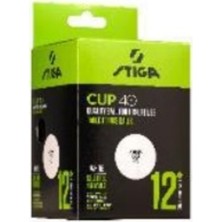 Stiga Stıga 1110-2510-12 Table Tenis Ball Cup White - Pinpon Topu Beyaz 12'li